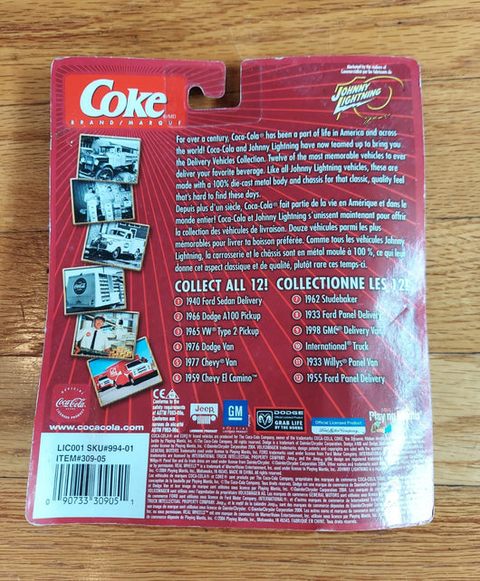 Johnny Lightning: Coca-Cola Delivery Vehicles - 1959 Chevy El Camino - 1/64 NEW