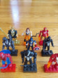 Marvel Mega Bloks 9 Figure Lot W/Accessories Captain America, Spider-Man...