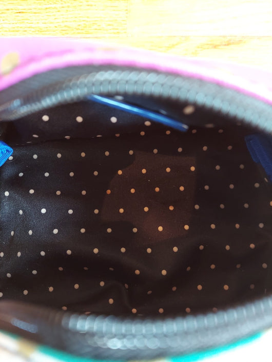 Stella & Dot Makeup Bag (Polka Dots & Stripes) Cosmetic Pouch Fast Shipping!