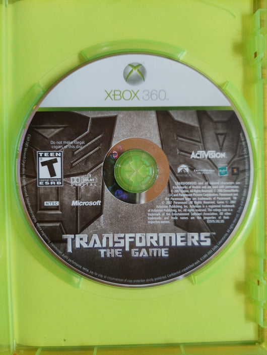 Transformers: The Game Xbox 360 - No Manual, Fast Shipping!