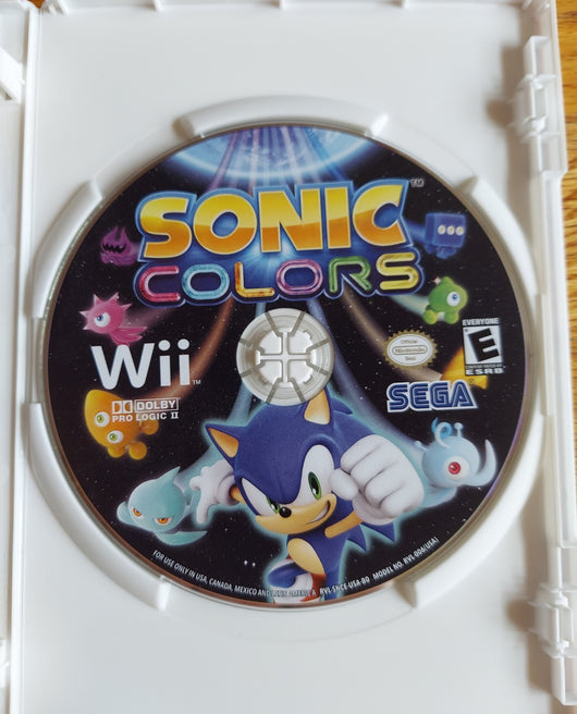 Sonic Colors (CIB) - Nintendo Wii - 3D Platformer Game - Works Fast Shipping!