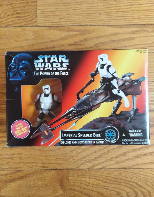 1995 Star Wars: POTF - Imperial Speed Bike W/Biker Scout Figure - NEW in Box