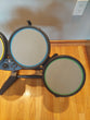 PS3 Rock Band Bundle W/Wired Drum Set, Kick Pedal, Drum Sticks, Wireless Fender