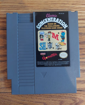 Classic Concentration (Cartridge Only) - NES Game - Strategy Puzzle Game Show
