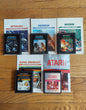 5 Game Atari 2600 Lot W/Manuals (Super Breakout, Defender, Swordquest Fire World