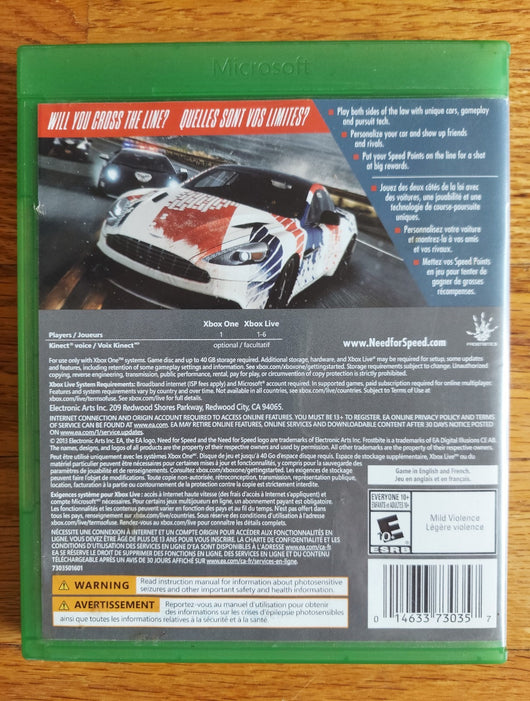 Need For Speed Combo Xbox One (Need For Speed Rivals & Need For Speed Payback)