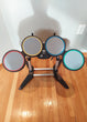 Xbox 360 Rockband Bundle W/Wired Drum Set, Kick Pedal, Drum Sticks, Wired Fender