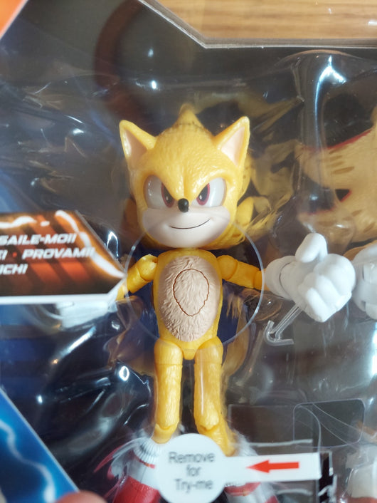 Sonic The Hedgehog 3 - Movie Light-up Super Shadow & Super Sonic 5