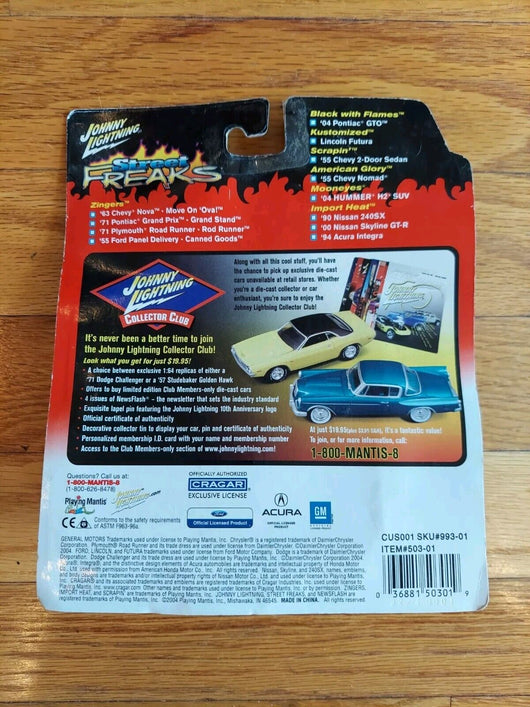 Johnny Lightning Street Freaks Zingers '55 Chevy 2 Door Sedan Flyin' Fifty-Fiver