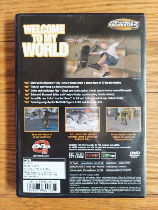 Tony Hawk's Pro Skater 3 (CIB) - PS2 Game Skateboarding Sports, Fast Shipping!