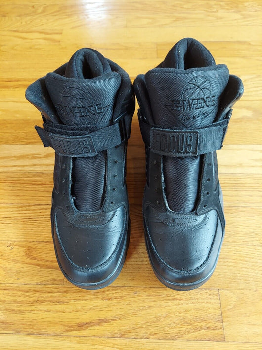 Patrick Ewing Focus Sneakers (Black) - No Laces - Mens Size 10.5 US