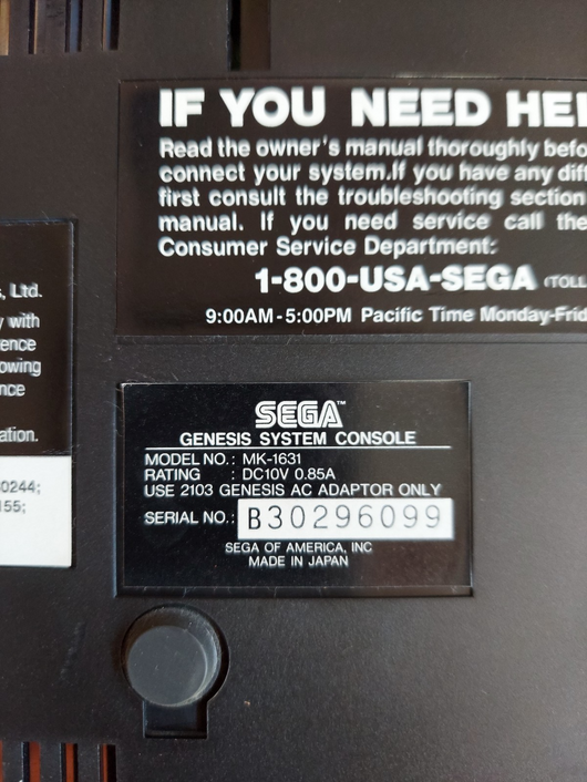 Sega CD Console (Model 2) W/Box, Attachments, Sega Genesis Console (Gen 2),Works