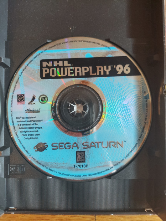 NHL Powerplay 96 (CIB) - Sega Saturn, Works, Fast Shipping!