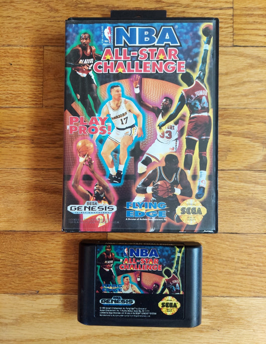 NBA All-Star Challenge (No Manual) - Sega Genesis Game Basketball Fast Shipping!