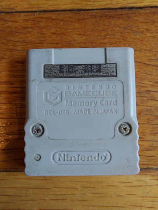 Authentic Gamecube Memory Card (Gray), Fast Shipping!