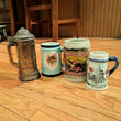 Lot of 4 Beer Steins & Mugs -Great Condition, FAST SHIPPING