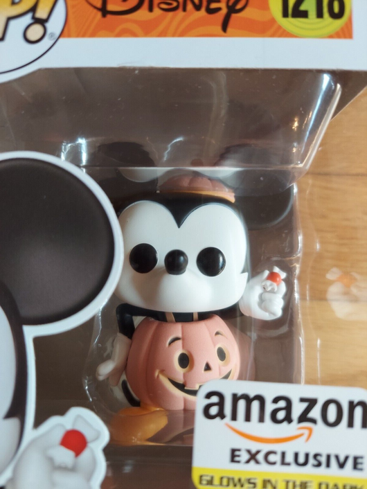 FunkoPop! Vinyl:Disney Mickey Mouse (Glows in the Dark) Amazon (Exclusive) #1218