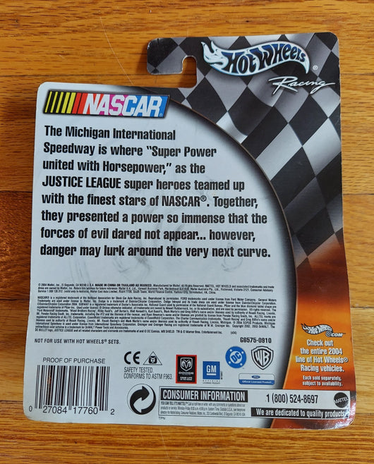 Hot Wheels Racing: Justice League (2004) - Mark Martin #6 - 1/64 Scale Fast Ship