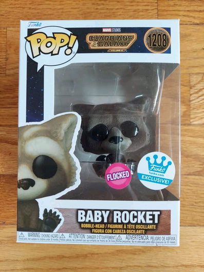 Baby Rocket Flocked #1208 ~ Funko Pop Guardians Of The Galaxy 3,New Fast Ship