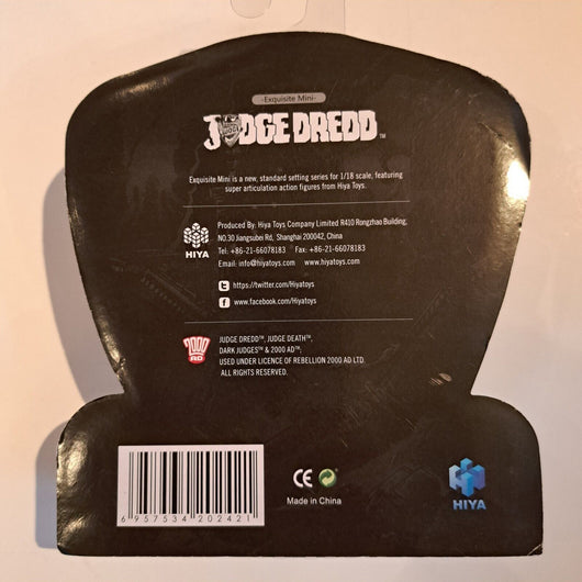 Hiya Toys Judge Dredd Black & White Judge Dredd 4.25
