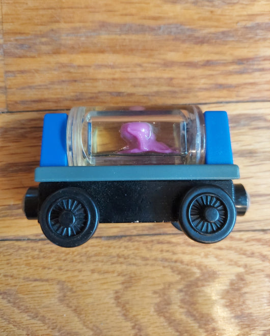 Thomas & Friends Wooden Railway Aquarium Cars (2003) - Shark & Octopus - Vintage