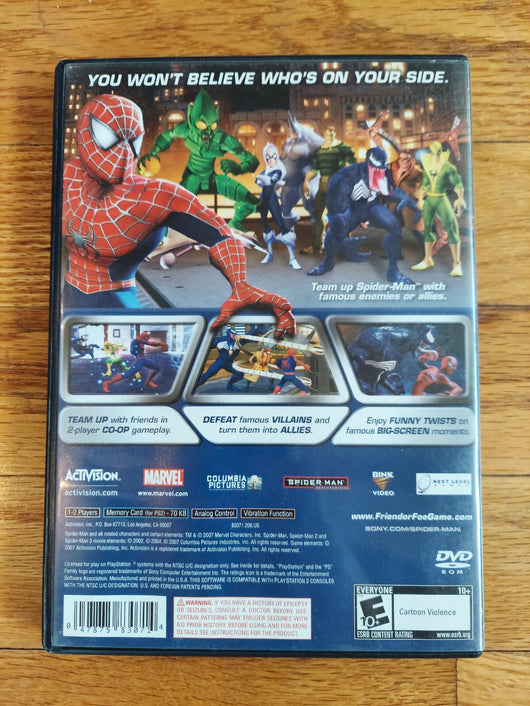 Spider-Man: Friend Or Foe (CIB) - PS2, Fast Shipping