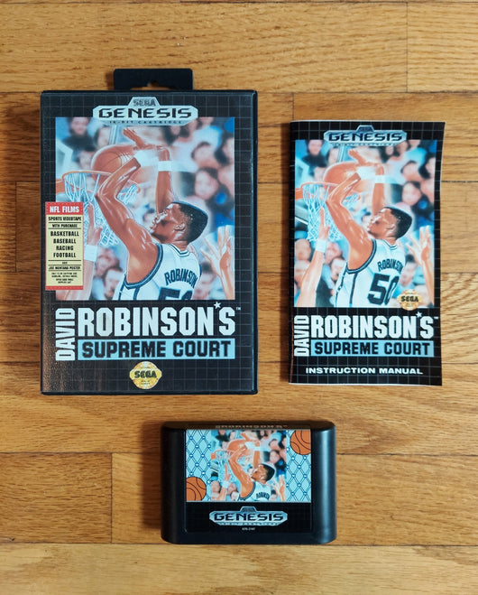 David Robinson's Supreme Court (CIB) - Sega Genesis Basketball, Fast Shipping!