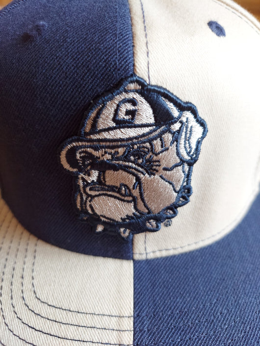 Starter: Georgetown Hoyas Bulldog Snapback Hat Cap (Split Color), Fast Shipping!