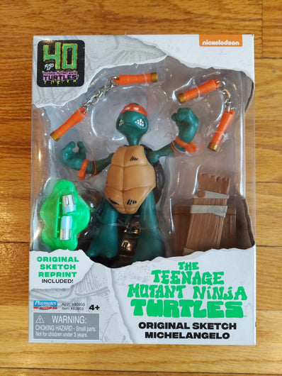 TMNT (Playmates): Original Sketch Michelangelo (40 Year Anniversary), Fast Ship