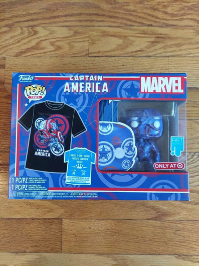 Funko Pop T-shirt Bundle Captain America Art Series Target Exclusive Tee Size M