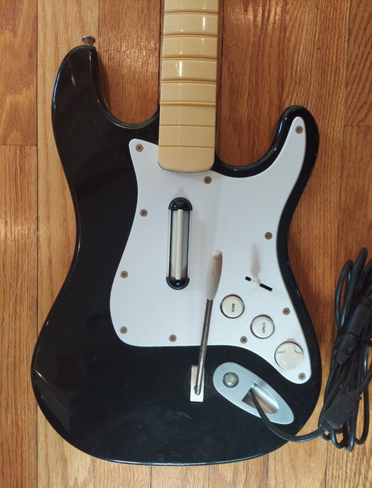 Xbox 360 Rockband Bundle W/Wired Drum Set, Kick Pedal, Drum Sticks, Wired Fender