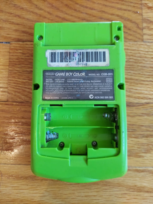 Game Boy Color (Green) W/2 Games (All-Star Baseball 2000, Disney's Tarzan)