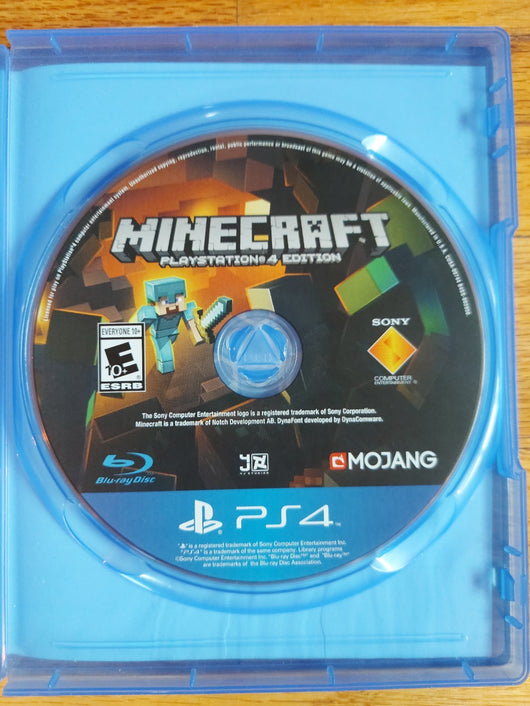 Minecraft PS4 - No Manual,Works,Fast Shipping!