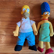Vintage 90s Simpsons Burger King Plush Doll Set 4 Homer Marge Maggie Lisa 