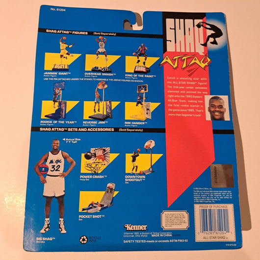 Shaq Attaq NBA Orlando Magic Allstar Action Figure by Kenner 1993