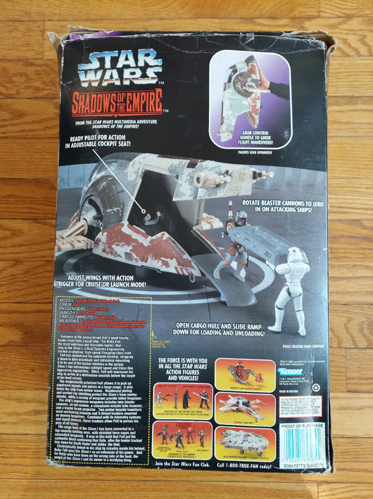 Vintage 1996 Hasbro Kenner Star Wars POTF - Boba Fett's Slave 1 Ship