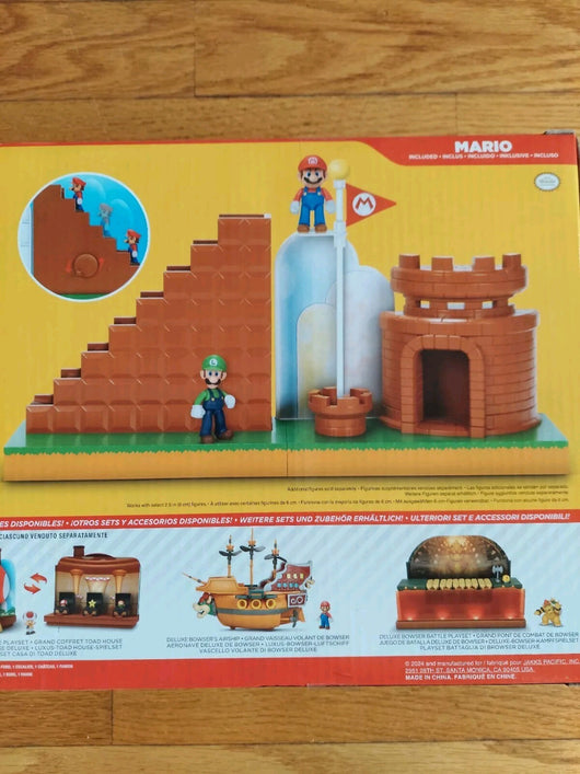 Super Mario Course Complete Playset w/ Mario Figure Jakks Toys, Fast Shipping