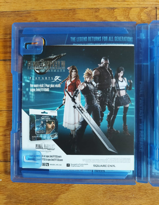 Final Fantasy VII Remake (CIB) - PS4 RPG Fantasy Adventure Works, Fast Shipping!