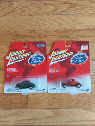 Johnny Lightning: Retro Rods Combo - 1:64 Scale - '34 Ford Coupe Pack