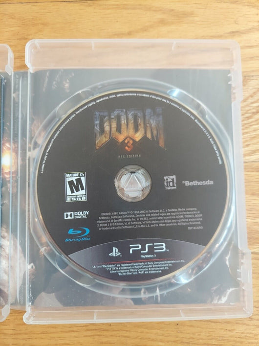 Doom 3: BFG Edition (CIB) PS3, Works, Fast Shipping!