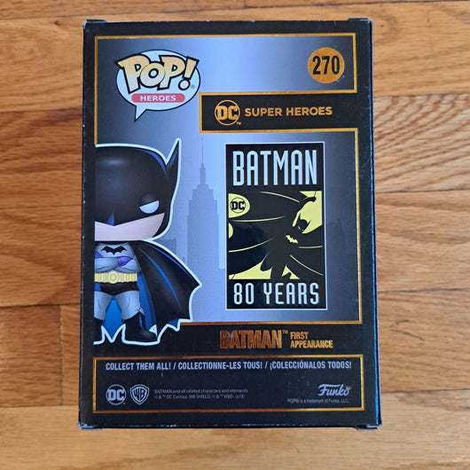 FUNKO POP! HEROES: Batman 80th - Batman 1st Appearance (1939) [New] Vinyl #270