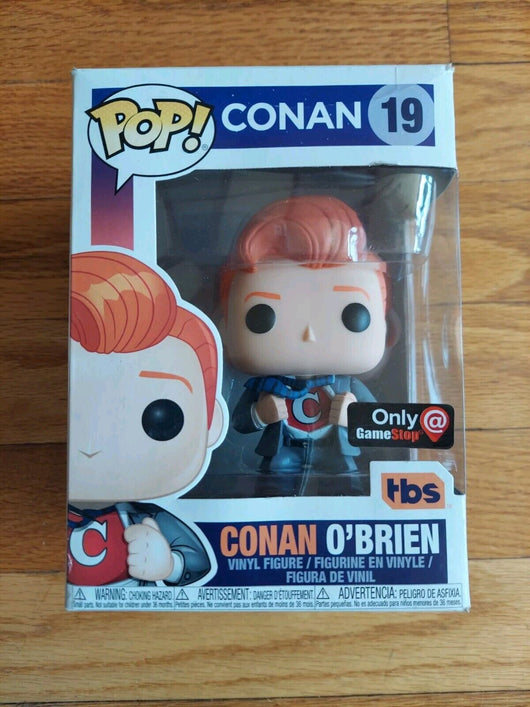 Funko Pop! Vinyl: Conan O'Brien (Superhero) - GameStop (Exclusive) #19,Fast Ship