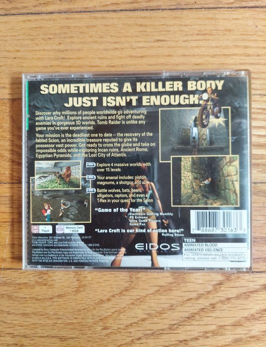 Tomb Raider - Greatest Hits (CIB) - PS1 Action Adventure, Works, Fast Shipping!