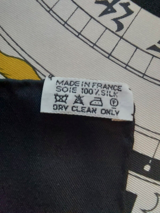 Authentic Hermes Calendar Scarf W/Box, Fast Shipping!