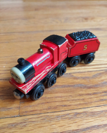 Thomas & Friends Wooden Railway Train & Tender - James - 2539TF100 -Limited 2009