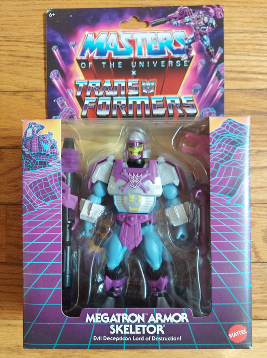 Mattel MOTU Masters Of The Universe X Transformers - Megatron Armor Skeletor NEW