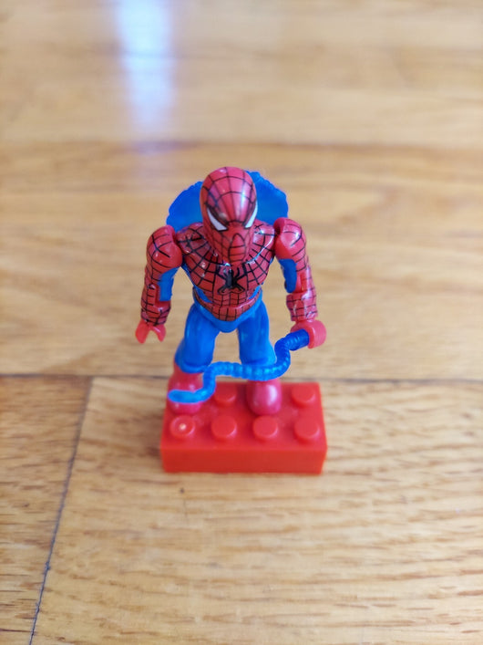 Marvel Mega Bloks 9 Figure Lot W/Accessories Captain America, Spider-Man...