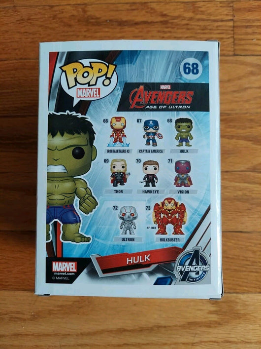  FUNKO MARVEL AVENGERS POP VINYL HULK #68 HOT TOPIC EXCLUSIVE,New Fast Shipping