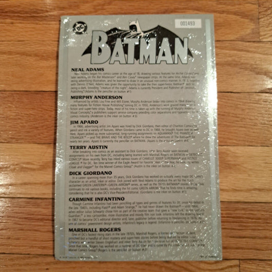 1989 Vintage Batman Button Collection 3 1939-1989  DC Comics SEALED,Fast Ship