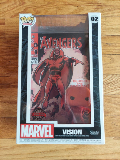 Funko Pop Comic Covers Marvel Vision 02 Special Edition, NEW , FAST SHIPPING